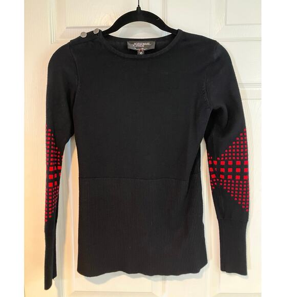 Horseware AA Platinum Ladies Sina Equestrian Viscose Sweater Black Red Size XS - Picture 1 of 9